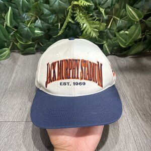 Rare Vintage San Diego Padres Jack Murphy Stadium SnapBack Hat Cream Made In USA